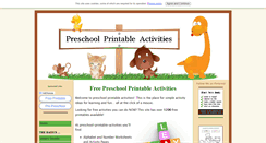 Desktop Screenshot of preschool-printable-activities.com